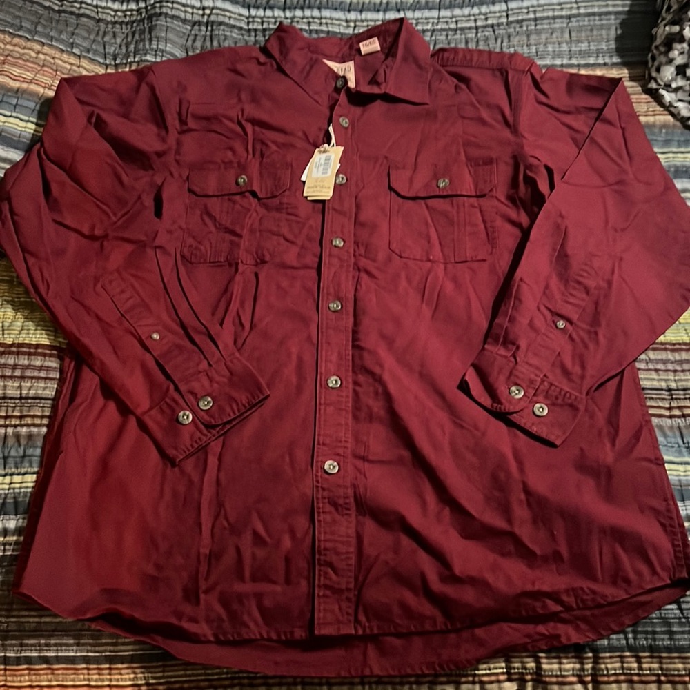 NWT Red Head Brand long sleeve men's button up